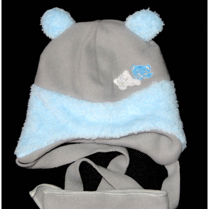 Komplet zimowy polarowy CZAPKA + CHUSTKA Rozmiar 42-44